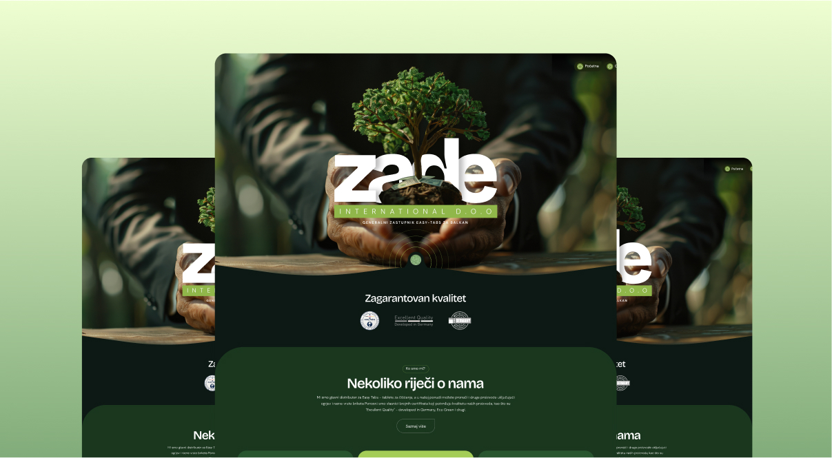 mockup of work for our client zade